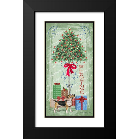 Half Tree II Black Modern Wood Framed Art Print with Double Matting by Phillips, Anita