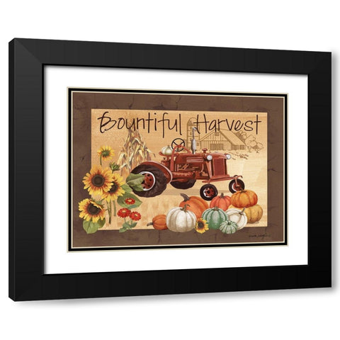 Bountiful Harvest Black Modern Wood Framed Art Print with Double Matting by Phillips, Anita