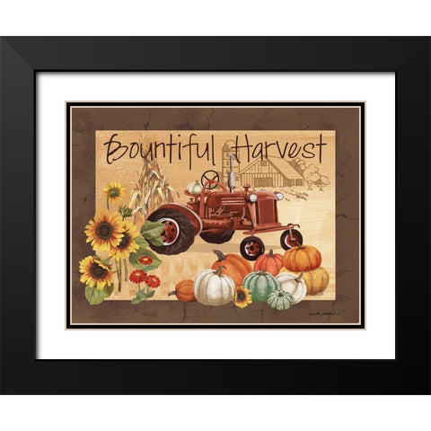 Bountiful Harvest Black Modern Wood Framed Art Print with Double Matting by Phillips, Anita