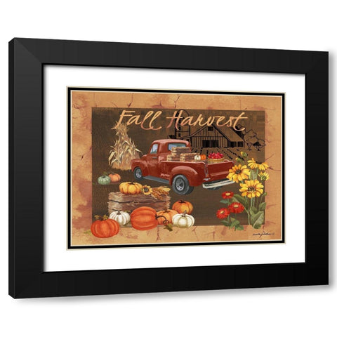 Fall Harvest IV Black Modern Wood Framed Art Print with Double Matting by Phillips, Anita