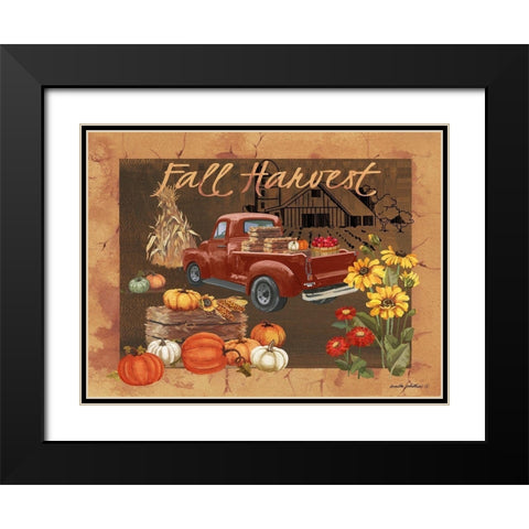 Fall Harvest IV Black Modern Wood Framed Art Print with Double Matting by Phillips, Anita