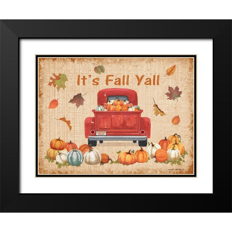 Its Fall Yall Black Modern Wood Framed Art Print with Double Matting by Phillips, Anita