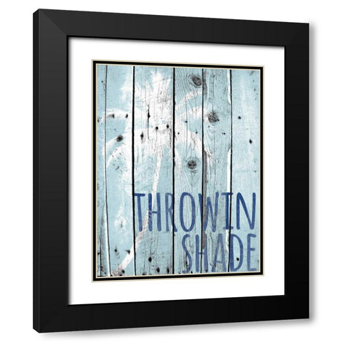 Throwin Shade Black Modern Wood Framed Art Print with Double Matting by Hutchins, Ashley