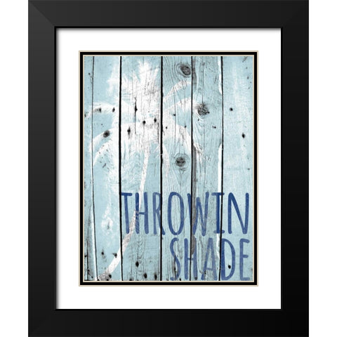 Throwin Shade Black Modern Wood Framed Art Print with Double Matting by Hutchins, Ashley