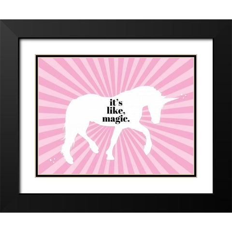 Its Like, Magic Black Modern Wood Framed Art Print with Double Matting by Hutchins, Ashley
