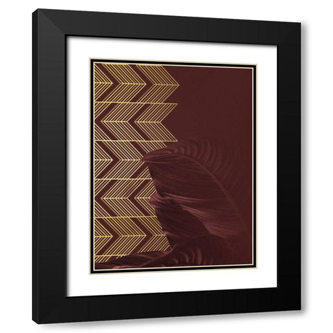 Red II Black Modern Wood Framed Art Print with Double Matting by Hutchins, Ashley