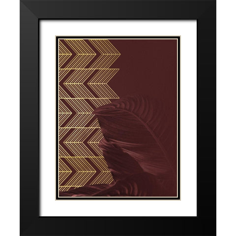 Red II Black Modern Wood Framed Art Print with Double Matting by Hutchins, Ashley