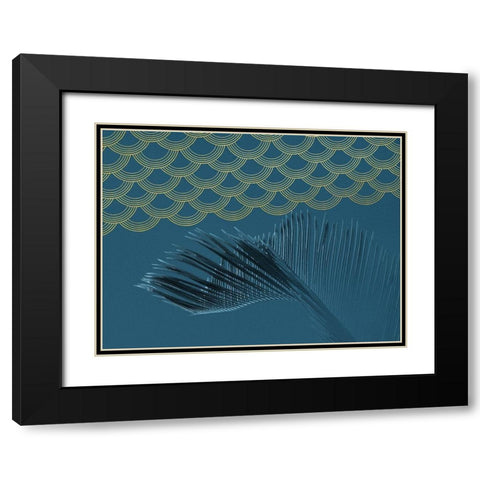 Teal II Black Modern Wood Framed Art Print with Double Matting by Hutchins, Ashley