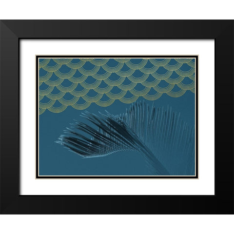 Teal II Black Modern Wood Framed Art Print with Double Matting by Hutchins, Ashley