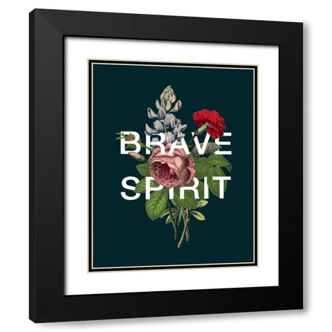 Brave Spirit Black Modern Wood Framed Art Print with Double Matting by Perrenoud, Aubree