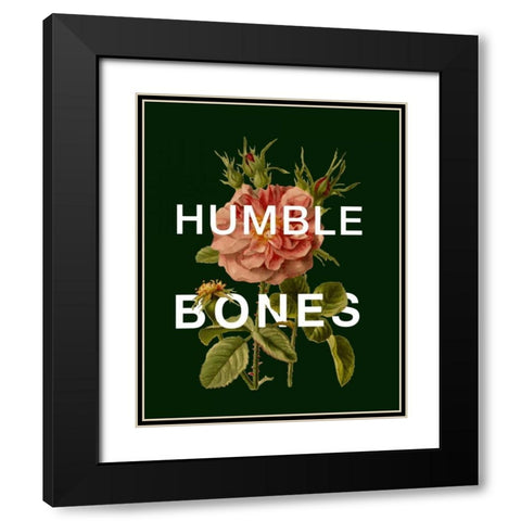 Humble Bones Black Modern Wood Framed Art Print with Double Matting by Perrenoud, Aubree