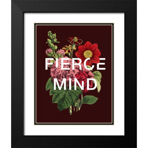 Fierce Mind Black Modern Wood Framed Art Print with Double Matting by Perrenoud, Aubree
