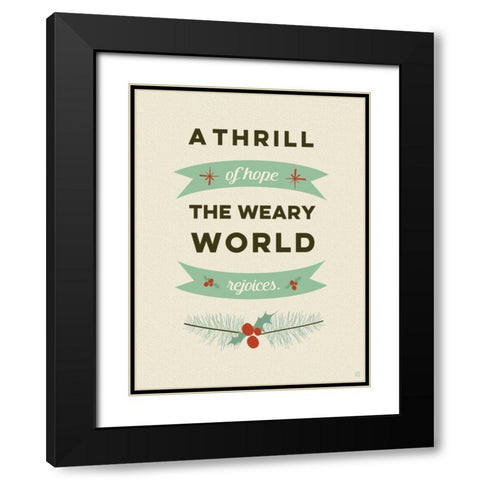 Rejoices Black Modern Wood Framed Art Print with Double Matting by Perrenoud, Aubree