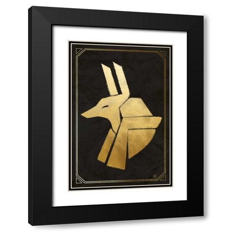 Anubis Black Modern Wood Framed Art Print with Double Matting by Perrenoud, Aubree