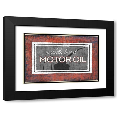 Motor Oil Black Modern Wood Framed Art Print with Double Matting by Perrenoud, Aubree