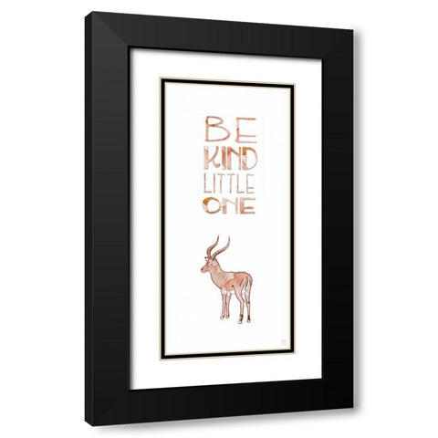 Kind Little One Black Modern Wood Framed Art Print with Double Matting by Perrenoud, Aubree