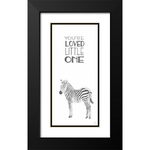 Loved Little One Black Modern Wood Framed Art Print with Double Matting by Perrenoud, Aubree