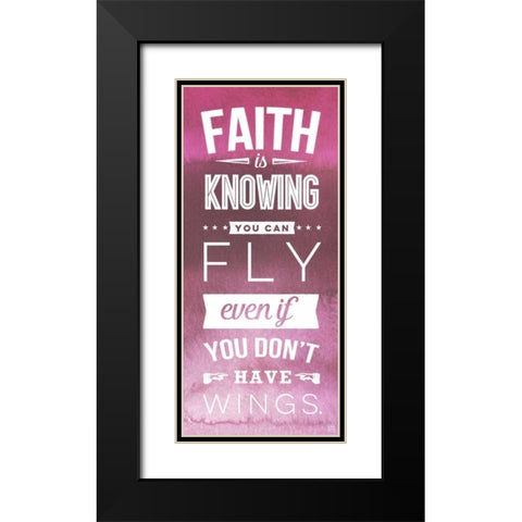 Faith Black Modern Wood Framed Art Print with Double Matting by Perrenoud, Aubree