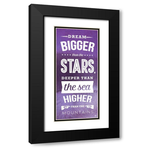 The Sea Dark Black Modern Wood Framed Art Print with Double Matting by Perrenoud, Aubree