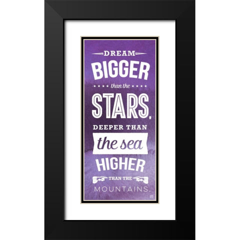 The Sea Dark Black Modern Wood Framed Art Print with Double Matting by Perrenoud, Aubree