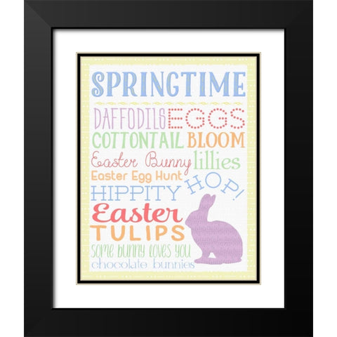 Springtime Black Modern Wood Framed Art Print with Double Matting by Perrenoud, Aubree