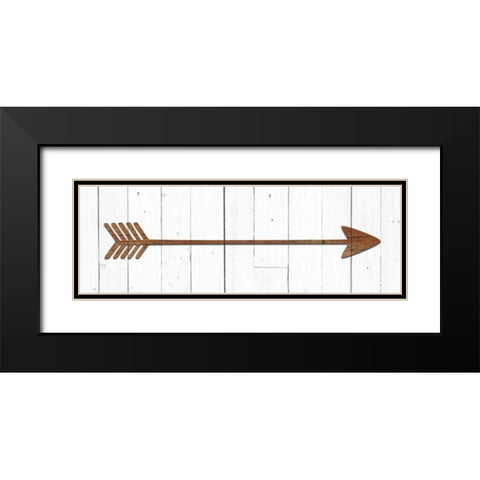 Right Arrow Black Modern Wood Framed Art Print with Double Matting by Perrenoud, Aubree