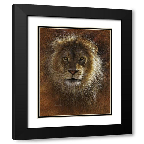 Face Off Black Modern Wood Framed Art Print with Double Matting by Bogle, Collin