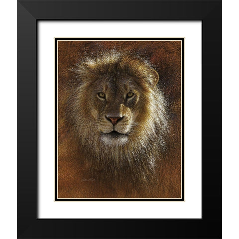 Face Off Black Modern Wood Framed Art Print with Double Matting by Bogle, Collin