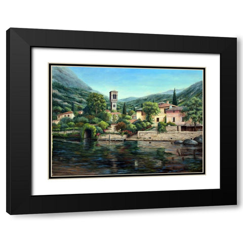 Symbol of the Lake Black Modern Wood Framed Art Print with Double Matting by Felisky, Barbara