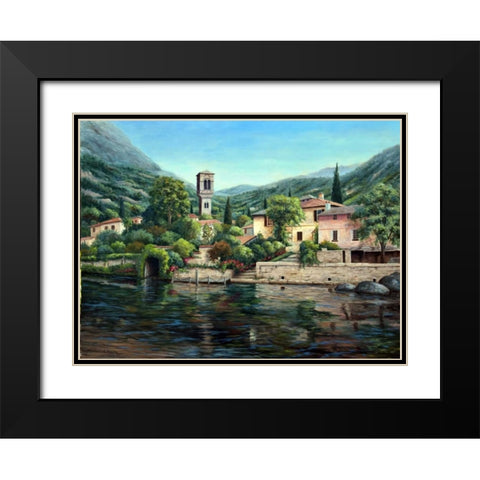 Symbol of the Lake Black Modern Wood Framed Art Print with Double Matting by Felisky, Barbara