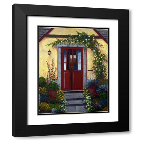 Welcoming Doors Black Modern Wood Framed Art Print with Double Matting by Felisky, Barbara
