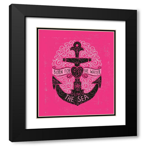 Anchor Black Modern Wood Framed Art Print with Double Matting by Baldwin, Jim