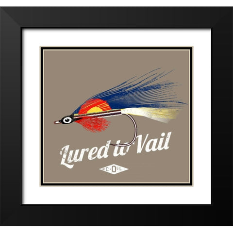 Lured to Vail Black Modern Wood Framed Art Print with Double Matting by Baldwin, Jim