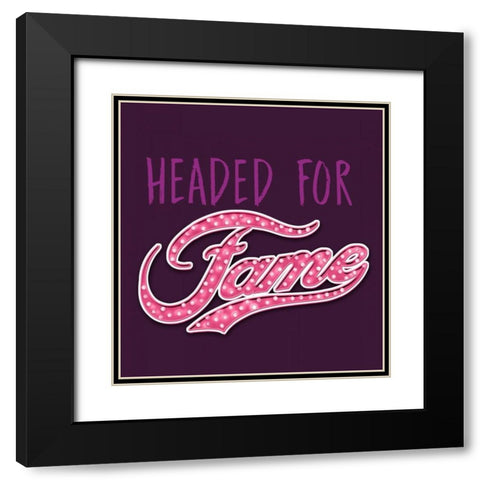 Headed for Fame Black Modern Wood Framed Art Print with Double Matting by Baldwin, Jim
