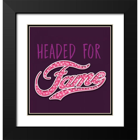 Headed for Fame Black Modern Wood Framed Art Print with Double Matting by Baldwin, Jim
