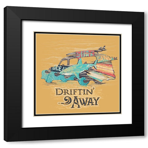 Driftwood Black Modern Wood Framed Art Print with Double Matting by Baldwin, Jim