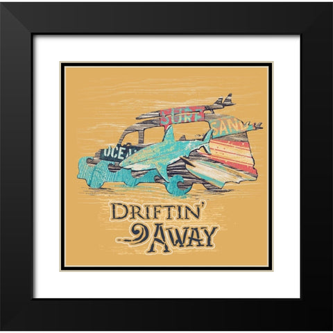 Driftwood Black Modern Wood Framed Art Print with Double Matting by Baldwin, Jim