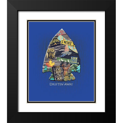 Arrowhead Black Modern Wood Framed Art Print with Double Matting by Baldwin, Jim