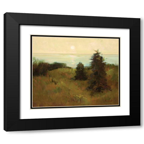 Sunset Black Modern Wood Framed Art Print with Double Matting by Rideout, Candy