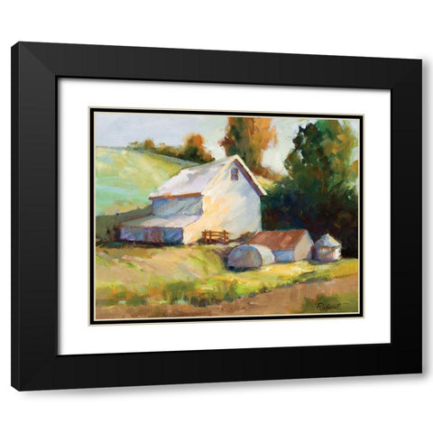 Farmhouse Black Modern Wood Framed Art Print with Double Matting by Candy Rideout