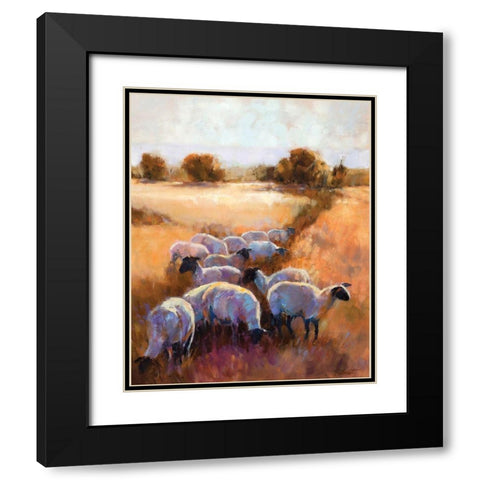 Follow the Leader Black Modern Wood Framed Art Print with Double Matting by Candy Rideout