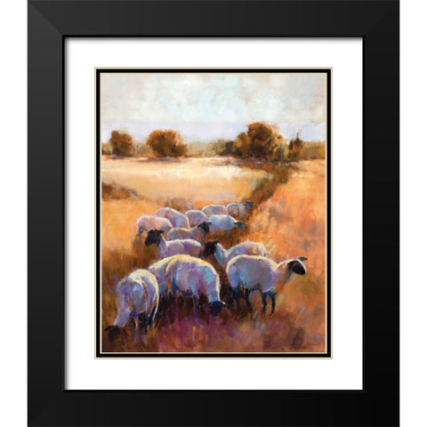 Follow the Leader Black Modern Wood Framed Art Print with Double Matting by Candy Rideout