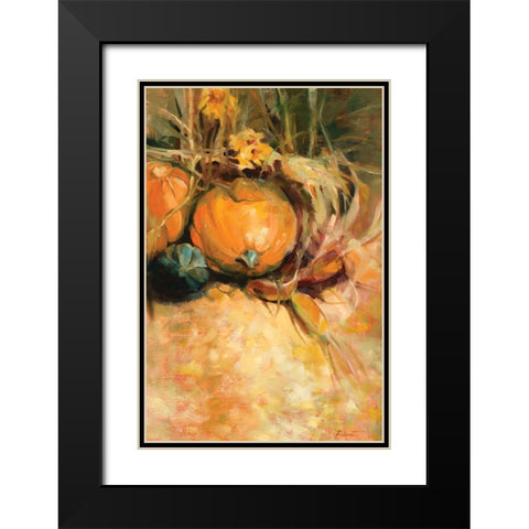 Harvest Black Modern Wood Framed Art Print with Double Matting by Candy Rideout