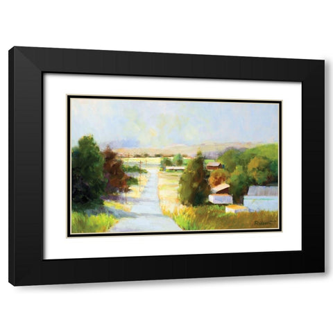 Old Town Black Modern Wood Framed Art Print with Double Matting by Candy Rideout