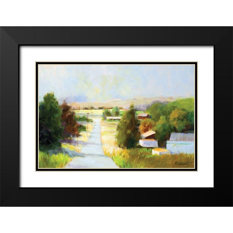 Old Town Black Modern Wood Framed Art Print with Double Matting by Candy Rideout