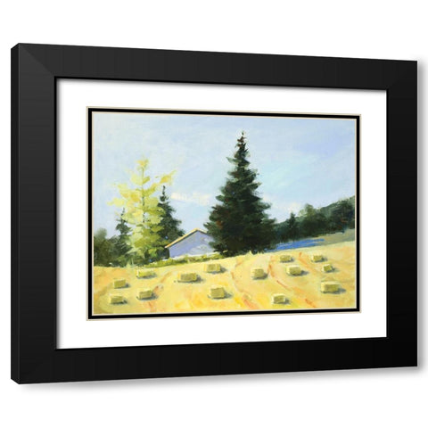 Hay Black Modern Wood Framed Art Print with Double Matting by Candy Rideout