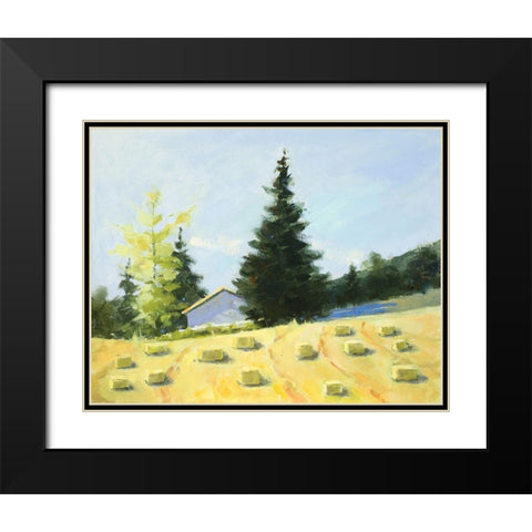 Hay Black Modern Wood Framed Art Print with Double Matting by Candy Rideout