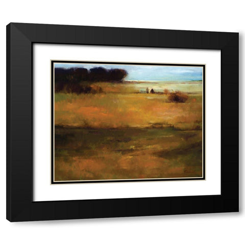 Fall View Black Modern Wood Framed Art Print with Double Matting by Candy Rideout