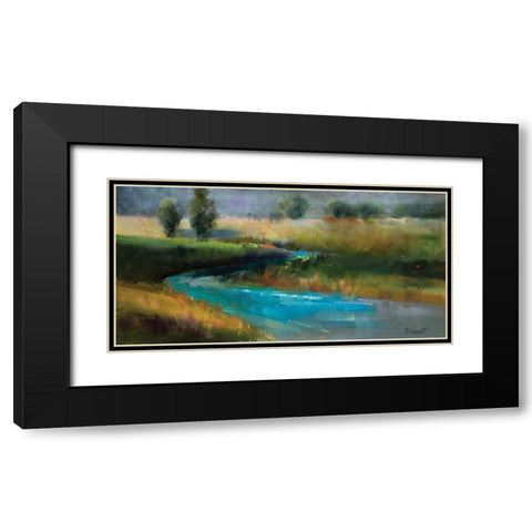 River View Black Modern Wood Framed Art Print with Double Matting by Candy Rideout