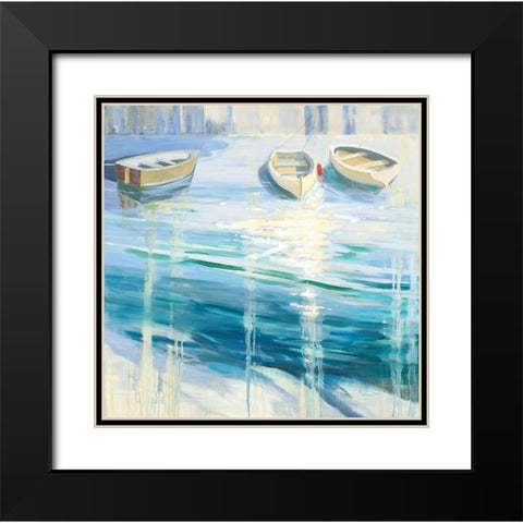 Three is a Crowd Black Modern Wood Framed Art Print with Double Matting by Candy Rideout
